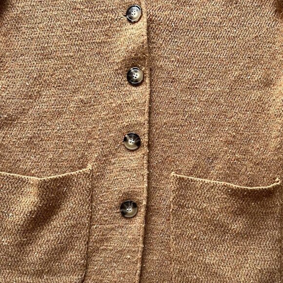 Jcrew Wool Coat Small Trench-style Tan Womens Small Classic Winter Longline Coat - Picture 5 of 8